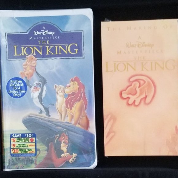 Disney's The Lion King Exclusive 1995 Deluxe Video Ed. Videocassette, Lithograph - Picture 4 of 5